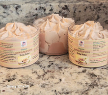Load image into Gallery viewer, BODY BUTTER***1. Whipped Organic Warm Vanilla Sugar Body Butter & 2. Sandalwood Body Butter