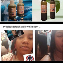 Load image into Gallery viewer, HAIR***Precious Petals Organic Hair Growth Oil 1 oz, 2 oz, & 4 oz Bottles (Regular & Extra Strength)