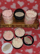 Load image into Gallery viewer, BODY BUTTER**Exotic Peach, Strawberry Milkshake, Exotic Passion Fruit, Exotic Pineapple, Cashemere, Strawberry Pound Cake Body Butter(organic ingredients)