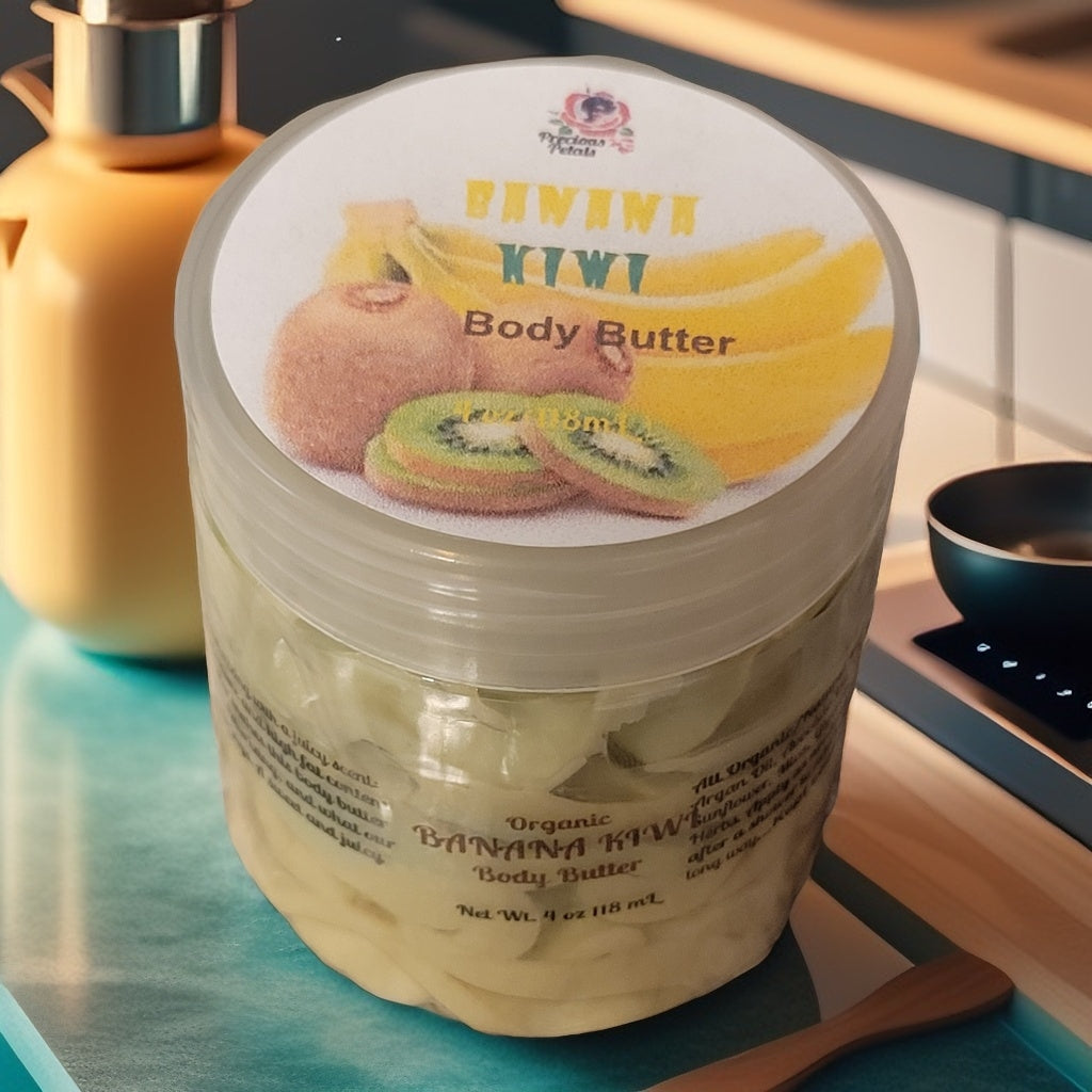 BODY BUTTER***Banana Kiwi 4oz, Watermelon Pineapple Body Butter 8 oz