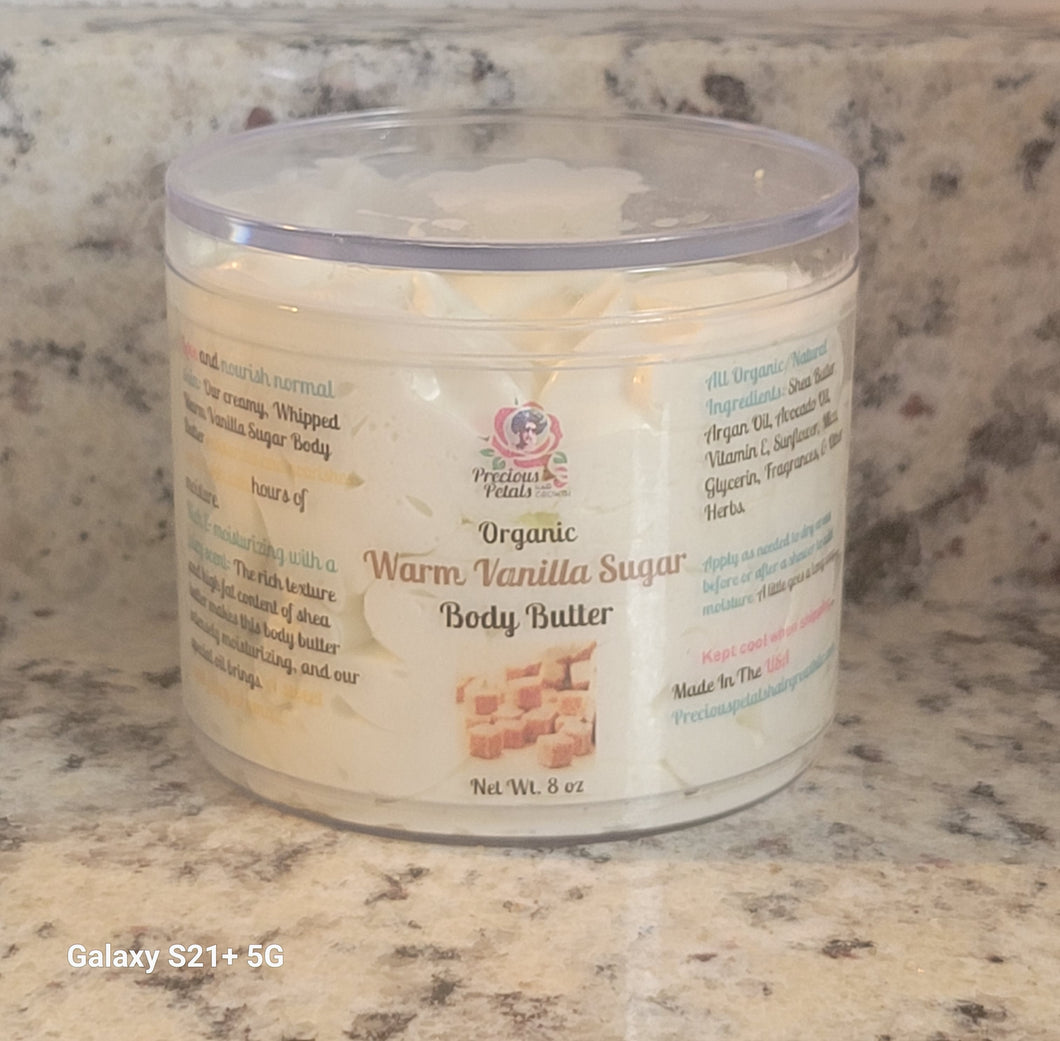 BODY BUTTER***1. Whipped Organic Warm Vanilla Sugar Body Butter & 2. Sandalwood Body Butter