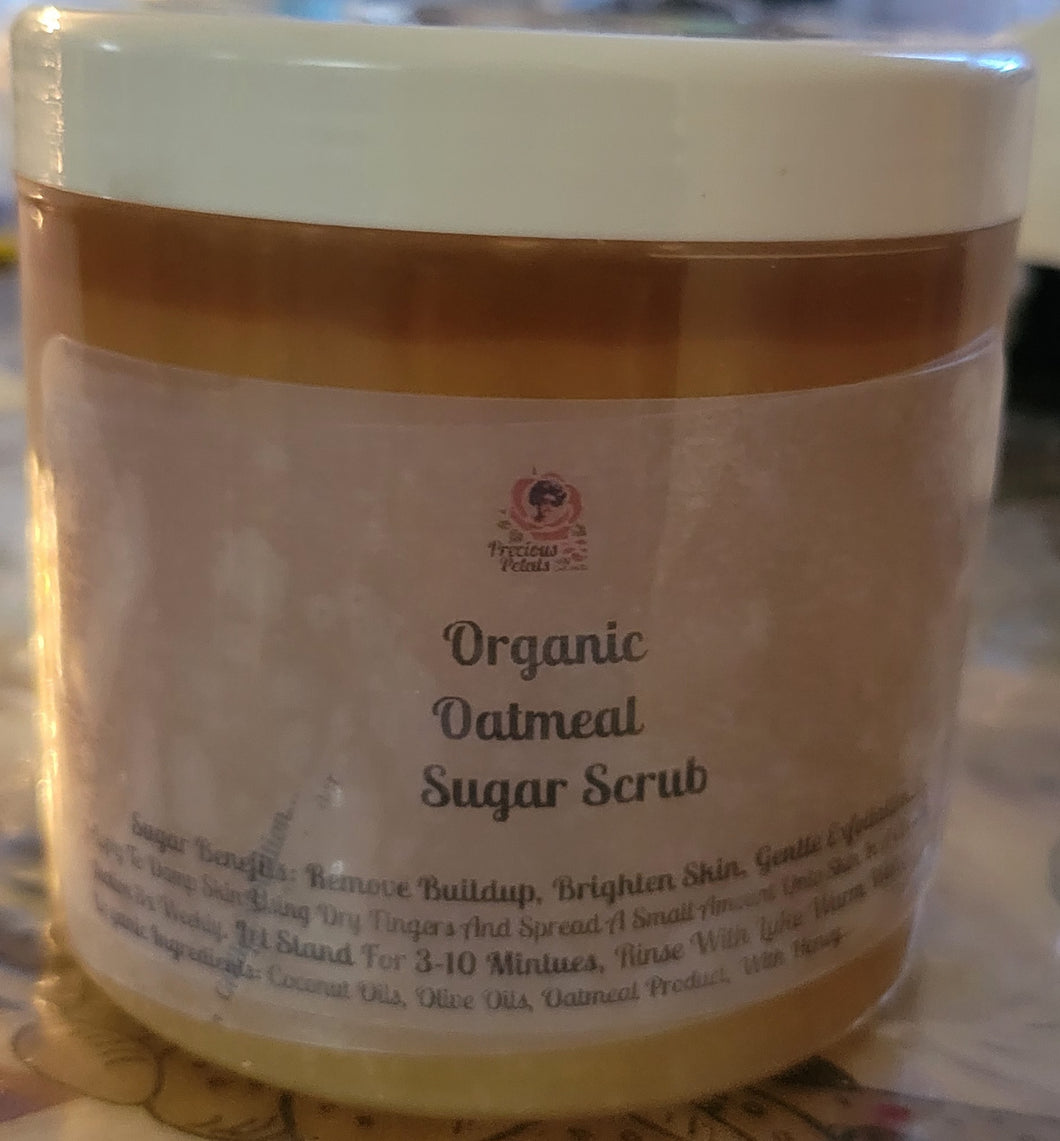 Skin***Organic Oatmeal Sugar Scrub 12 oz